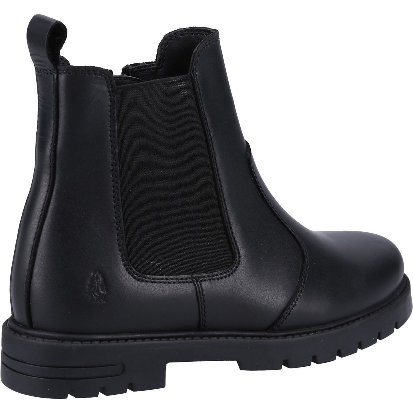 Hush Puppies Laura Leather Youth Black Boots