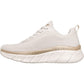 Skechers Bobs B Flex Hi Flying Women's White/Gold Engineered Knit Trainers