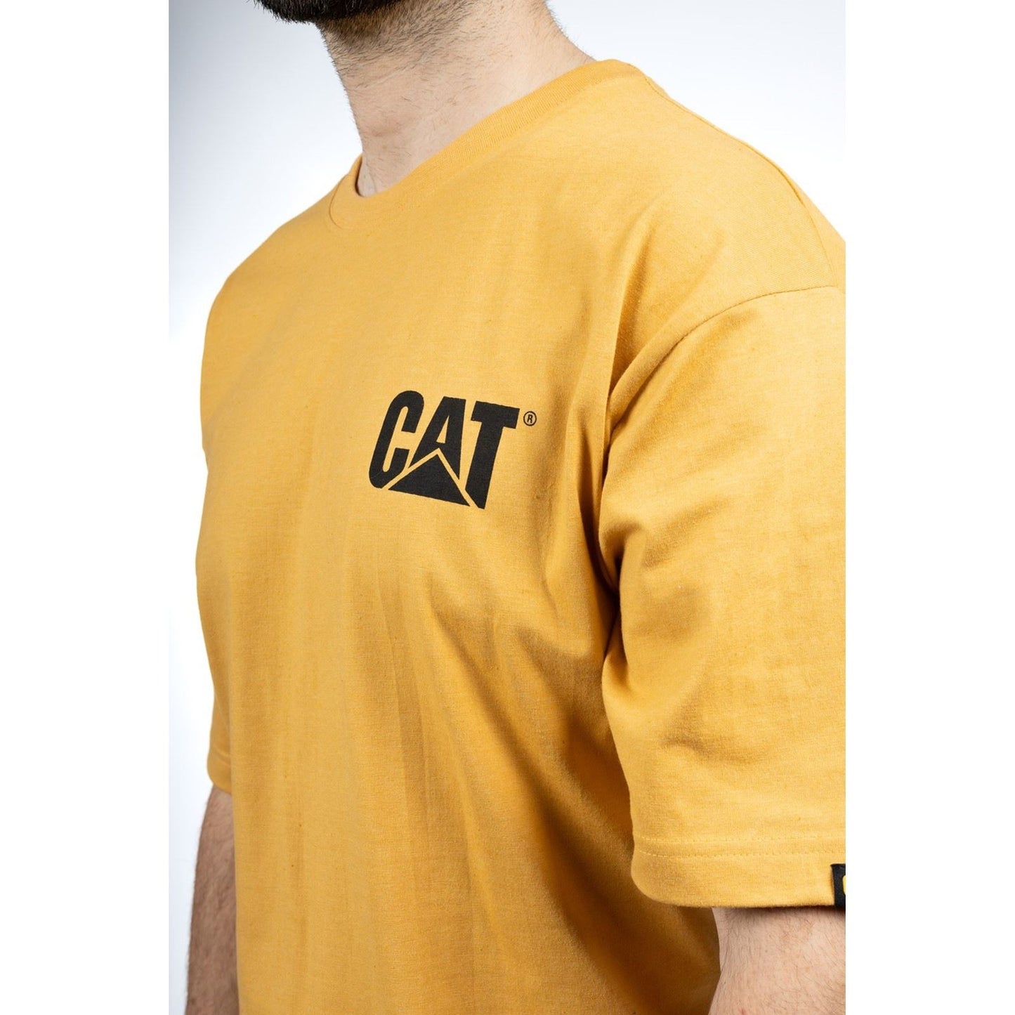 Caterpillar Men's Trademark Tee in Mustard