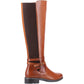 Hush Puppies Vanessa Leather Women's Tan Heeled Knee High Boots