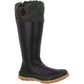 Muck Boots Unisex Forager Wellingtons in Black/Moss Green