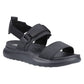 HEYDUDE Women's Collins Mono Sport Sandal in Black/Black