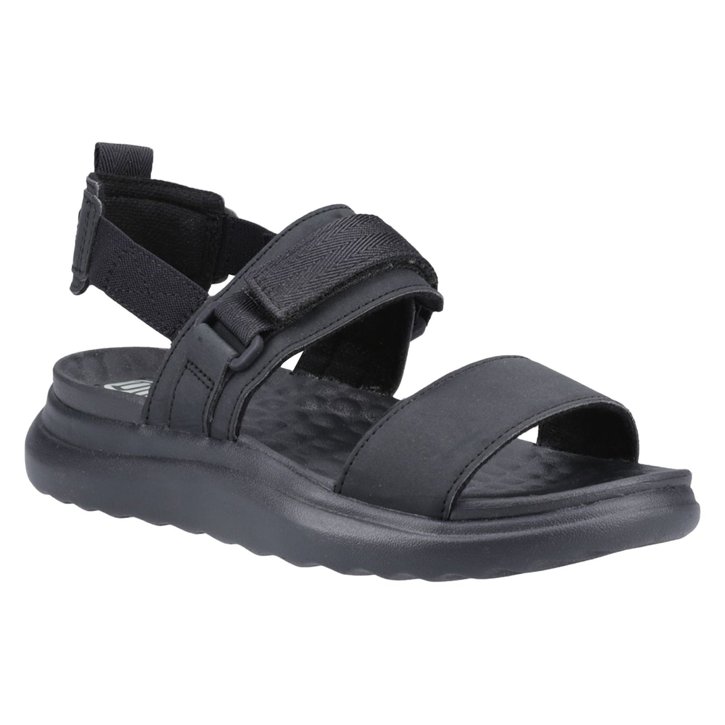 HEYDUDE Women's Collins Mono Sport Sandal in Black/Black
