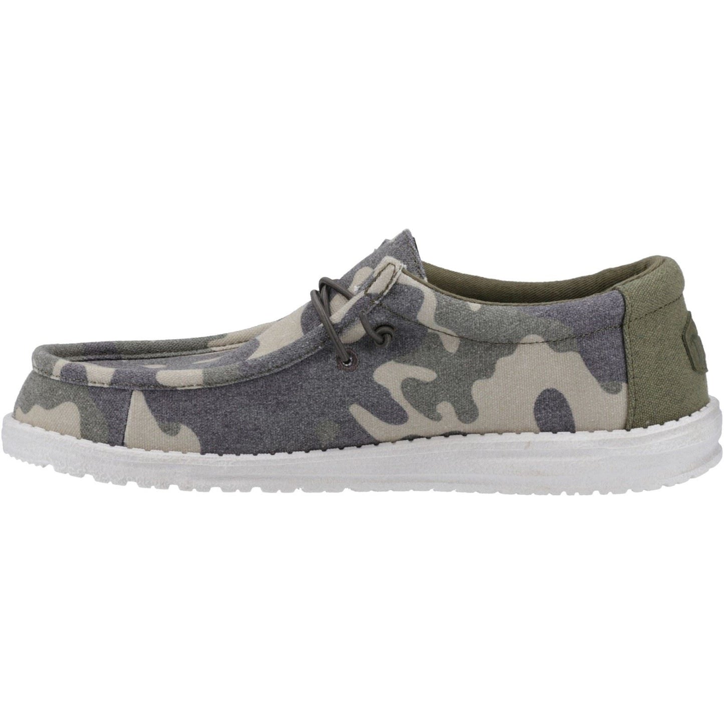 HEYDUDE Men's Wally Washed Camo Shoe in Camo