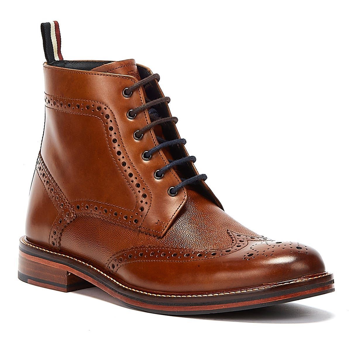 Ben Sherman - BS12602 MENS ALFRED BROGUE BOOT TAN
