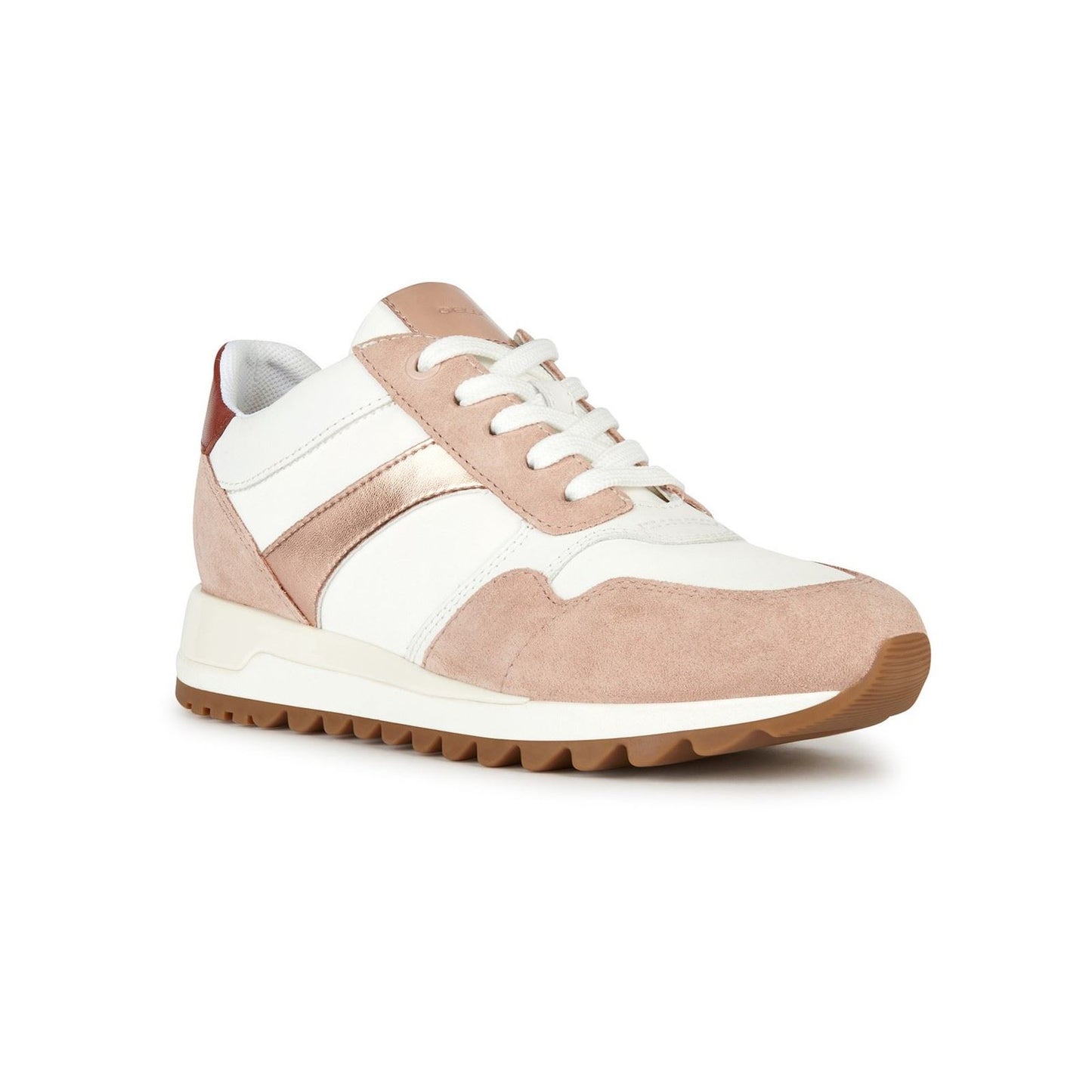 Geox Women's D TABELYA A SNEAKERS in White/Nude