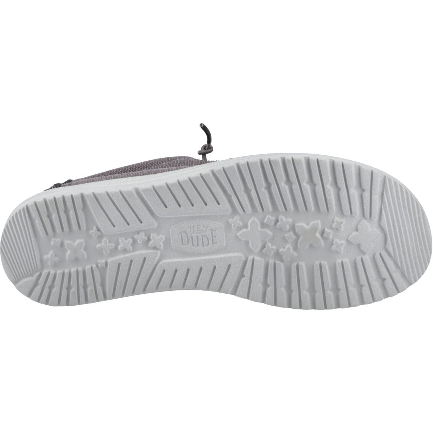 HEYDUDE Wally Workwear Polyester Blend Men's Granite Grey/Black Moccasins Shoes