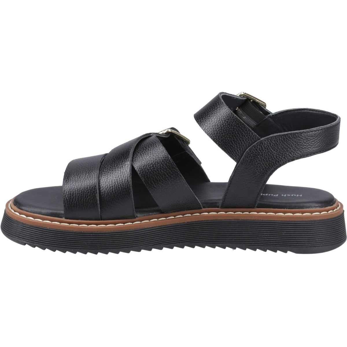 Hush Puppies Cady Leather Women's Black Sandals