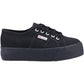 Superga Women's 2790 LINEA UP AND DOWN TRAINER in Full Black