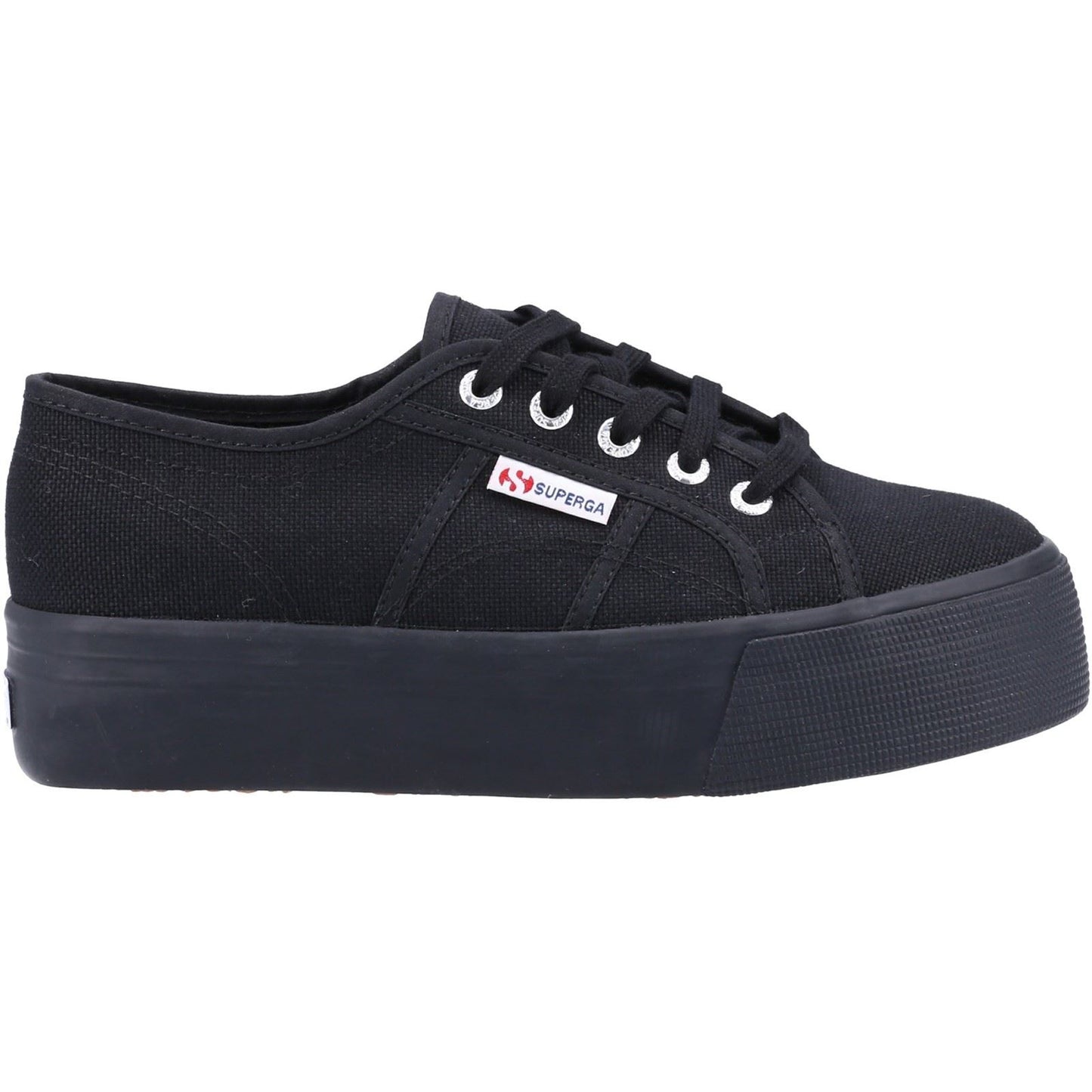 Superga Women's 2790 LINEA UP AND DOWN TRAINER in Full Black