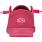 HEYDUDE Wendy Funk Mono Polyester Women's Electric Pink Moccasins Shoes