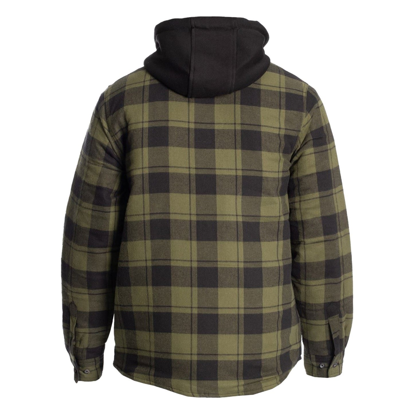 Hard Yakka Men's Quilted Flannel Shacket in Fern