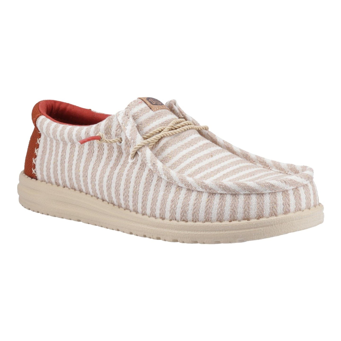 HEYDUDE Wally Resort Polyester Blend Men's Multi/Chili Red Moccasins Shoes
