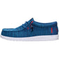 HEYDUDE Wally Stretch Sox Polyester Men's Ensign Blue/Multi Loafers