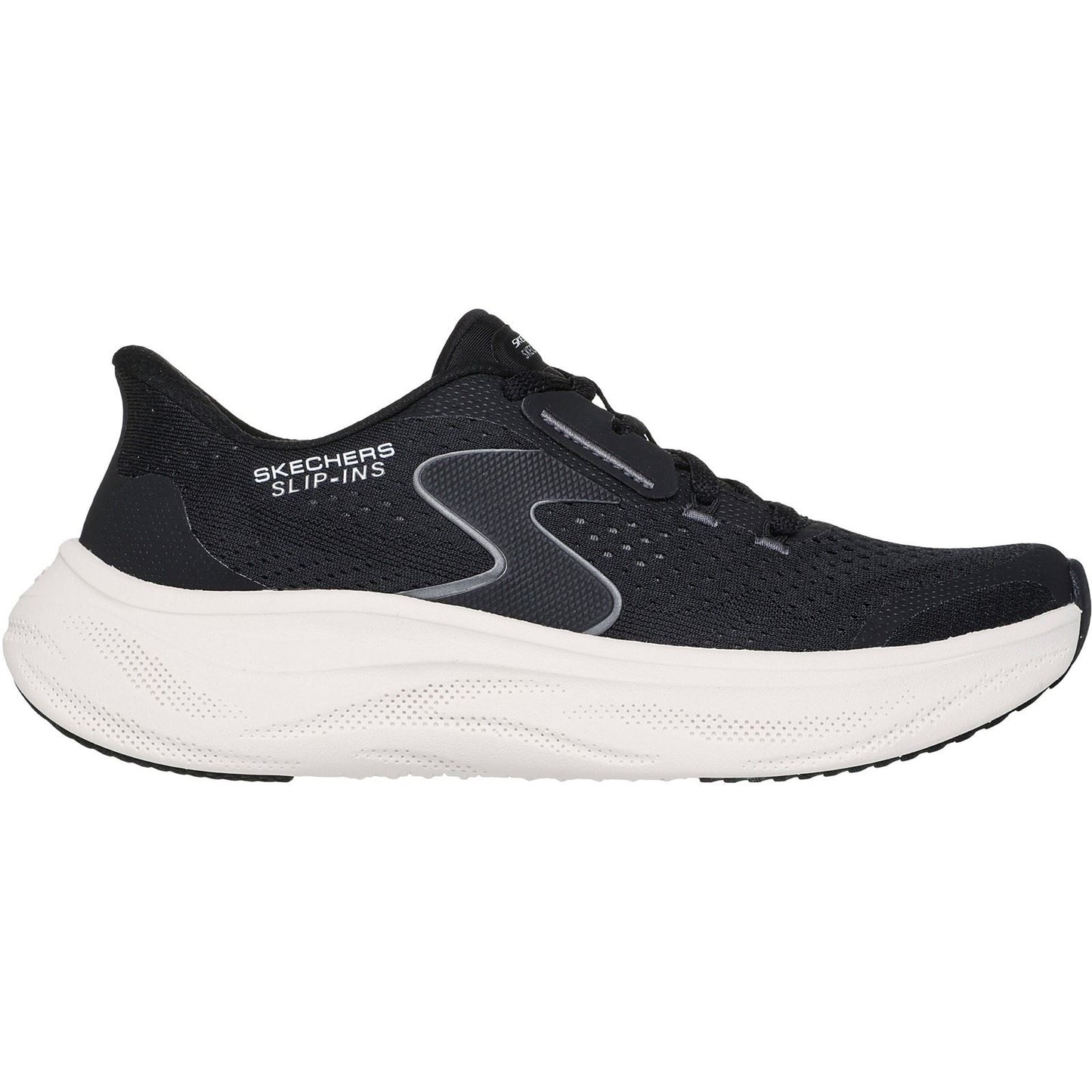 Skechers Skech Cloud Plush Horizon Polyester Women's Black/White Trainers