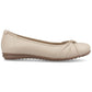Hush Puppies Lilith Leather Women's Cream Standard Flats