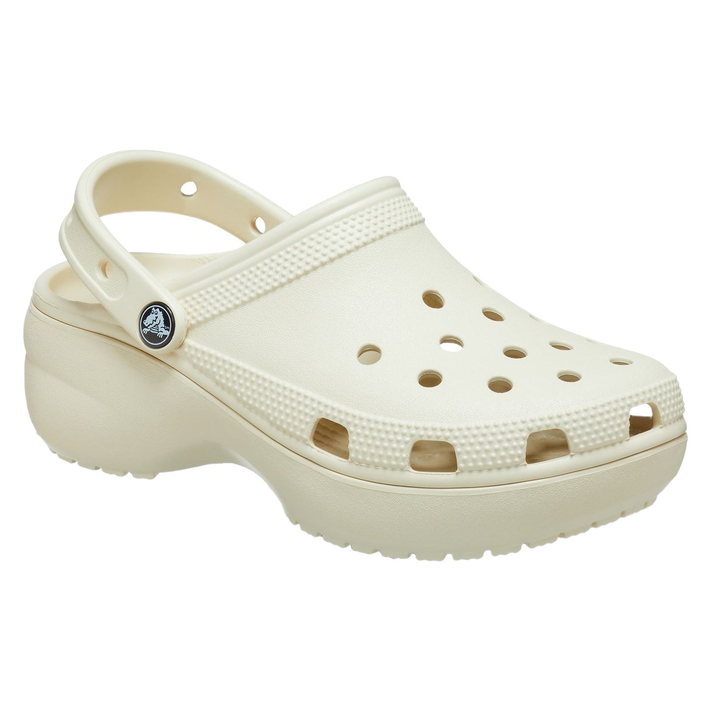 Crocs Women's Classic Platform Clog in Bone