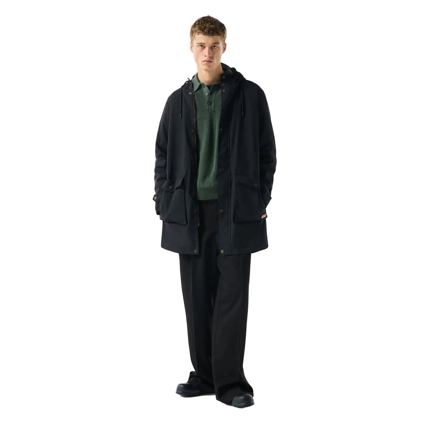 Hunter Lightweight Waterproof Men's Black Rain Parkas