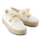 TOMS Carolina Lace Up Cotton Women's White Beachside Shoes