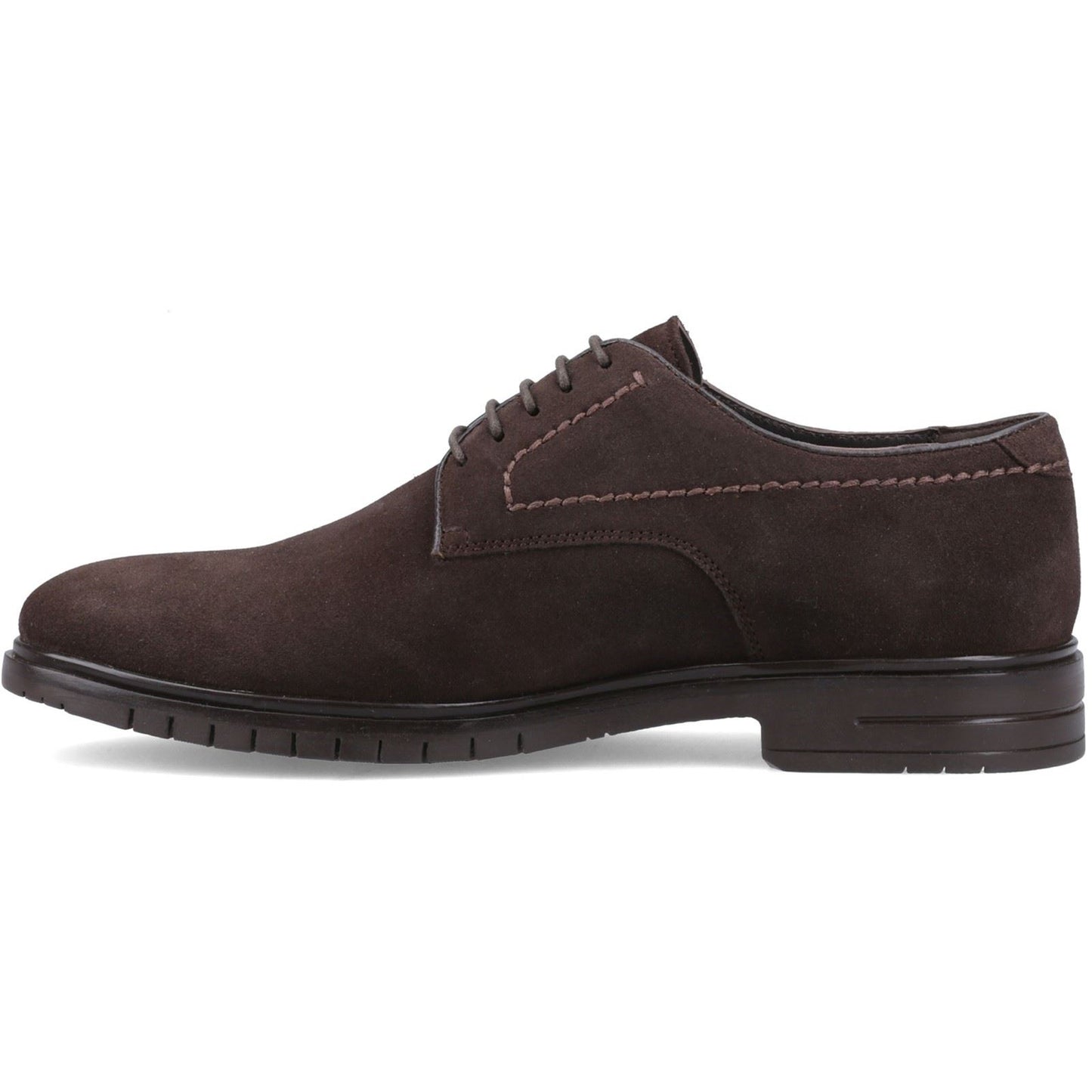 Hush Puppies Sterling Suede Shoe Leather Men's Chocolate Lace-Up Shoes