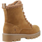 Hush Puppies Aurelia Suede Women's Tan Winter Ankle Boots