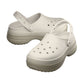 Crocs Classic Stacked Thermoplastic Chalk Clogs