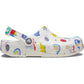 Crocs Classic Graphic Thermoplastic White/Multi Clogs