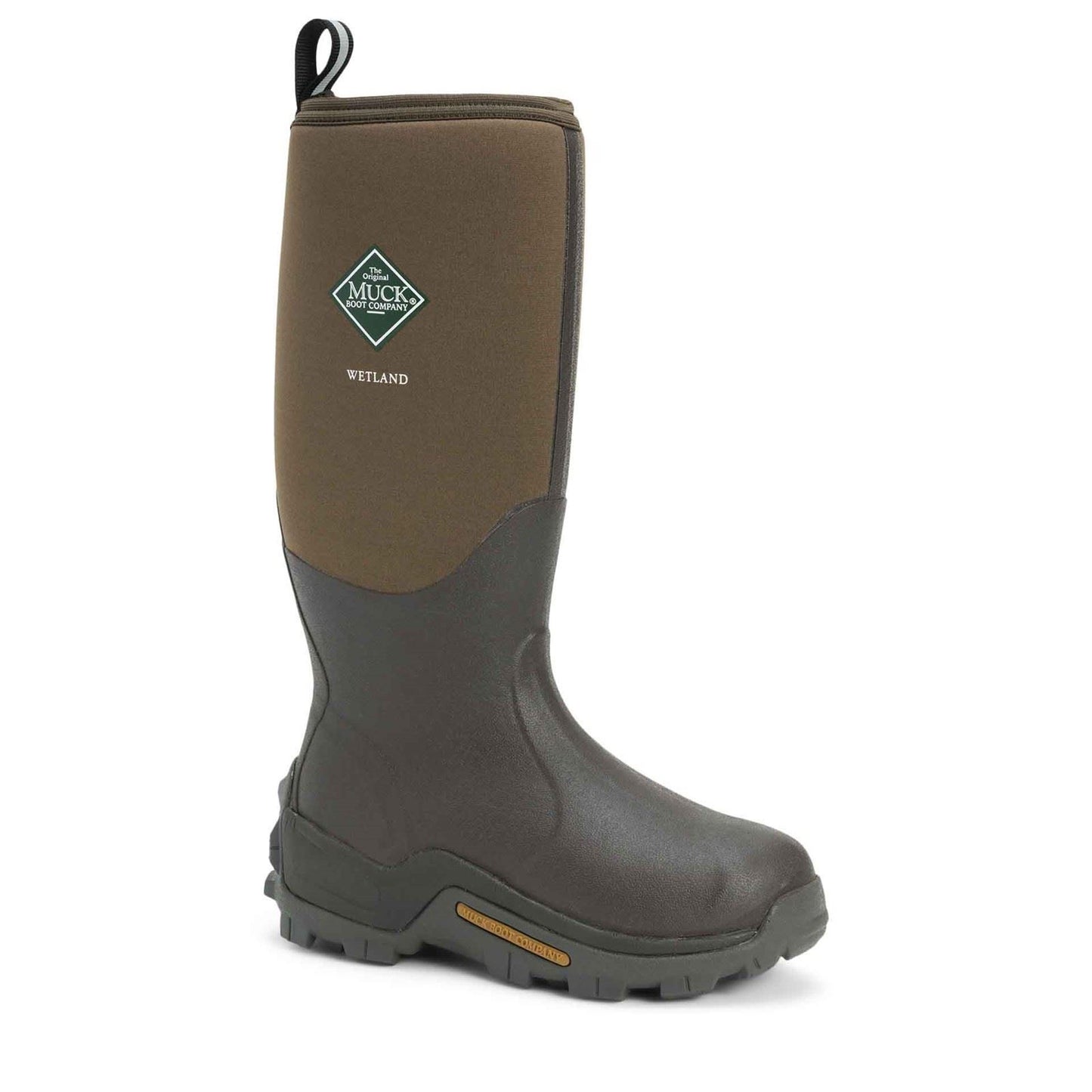 Muck Boots Wetland Hi Patterned Wellington in Bark