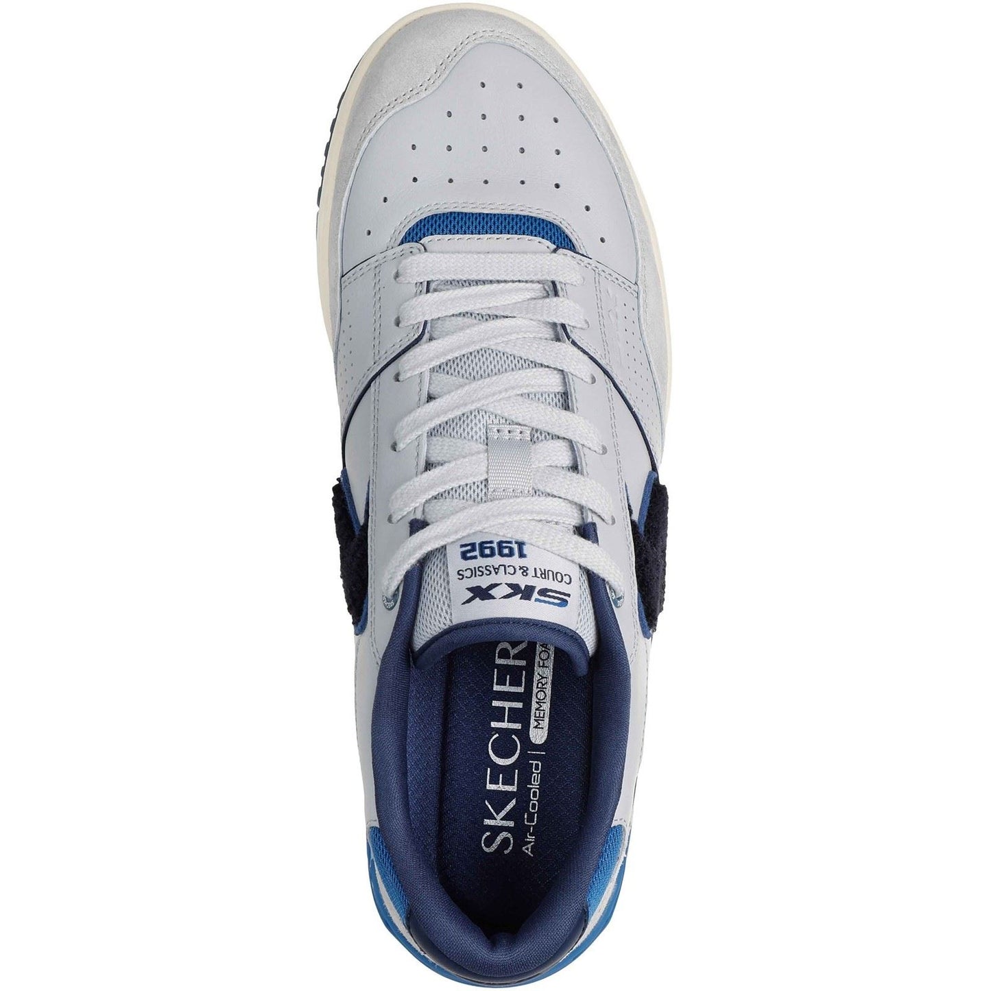 Skechers S-1992 Leather Men's Grey/Blue Standard Trainers