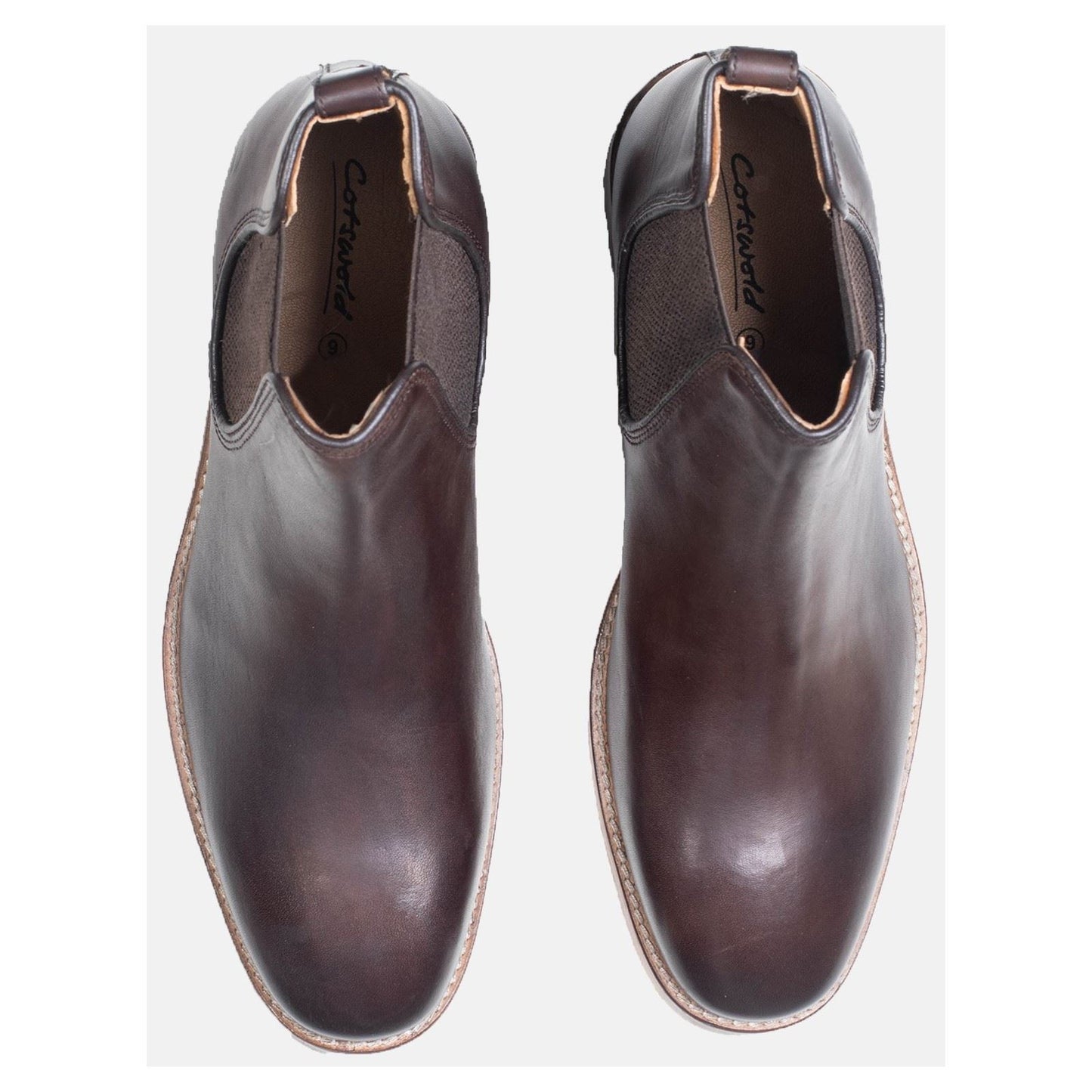 Cotswold Men's Corsham Chelsea Boot in Dark Brown