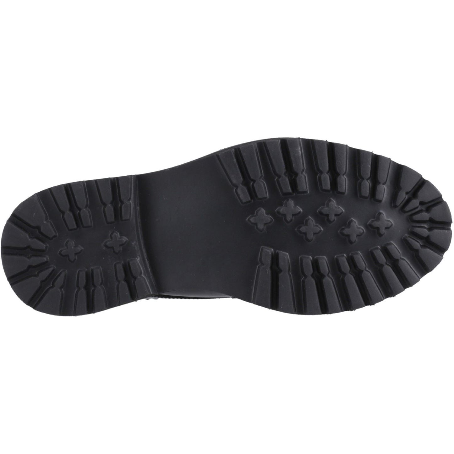Hush Puppies Gabi Lace Up Patent Leather Youth Black Brogues