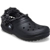 Crocs Classic Fleece Lined Textile Blend Unisex Kid's Black Slippers