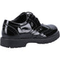 Hush Puppies Sally Youth Black Patent Leather Brogues