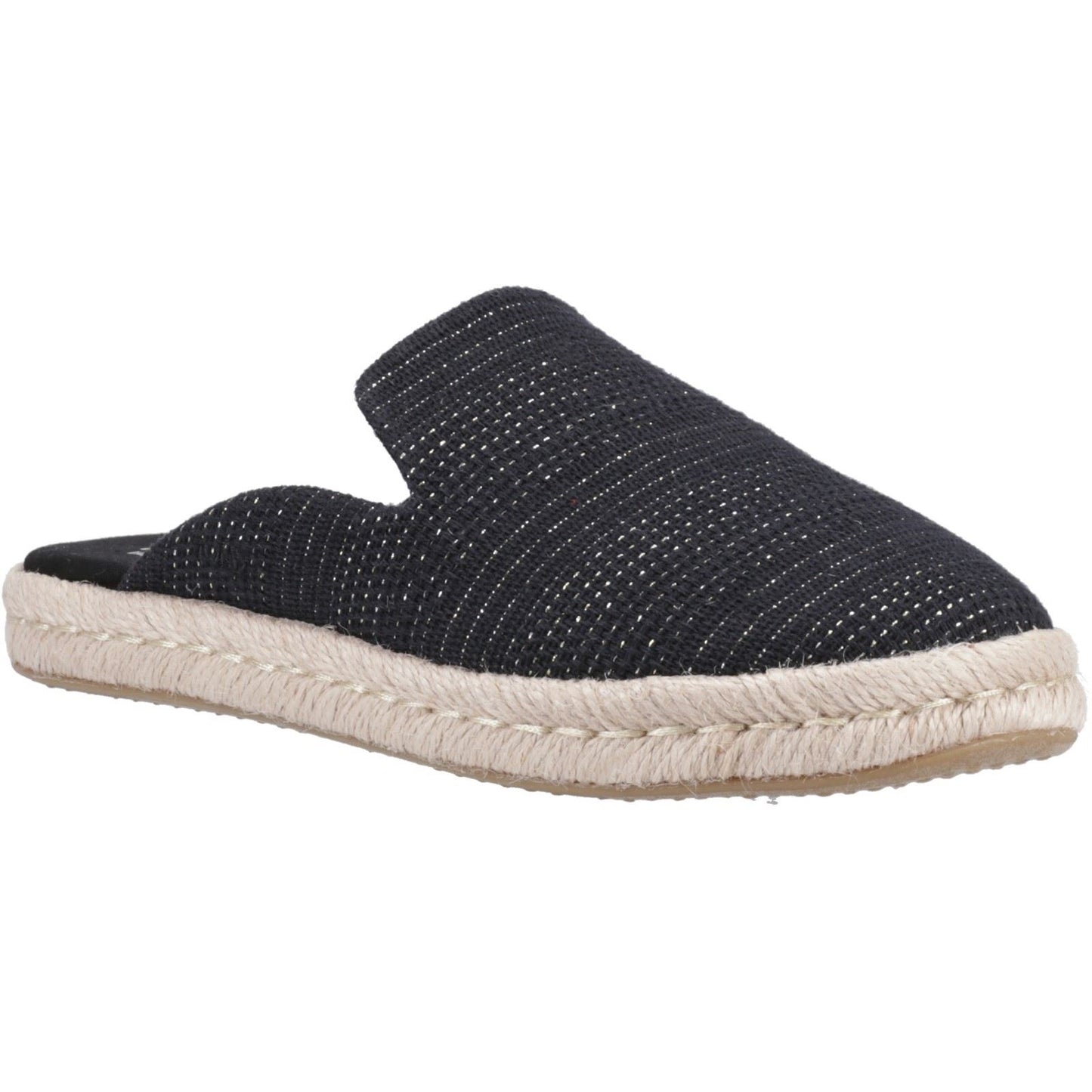 TOMS Women's Santiago Mule in Black Metallic