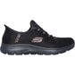 Skechers Summits Classy Night Textile Women's Black/Rose Gold Trainers
