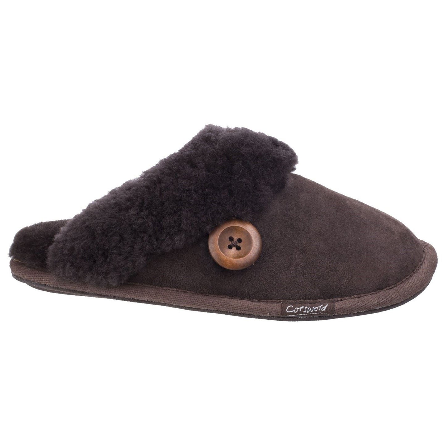 Cotswold Lechlade Leather Women's Chocolate Mules