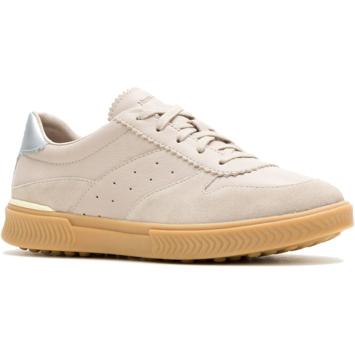Hush Puppies Mae Leather Women's Taupe Trainers