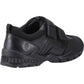 Hush Puppies Tristen Leather Youth Black Loafers