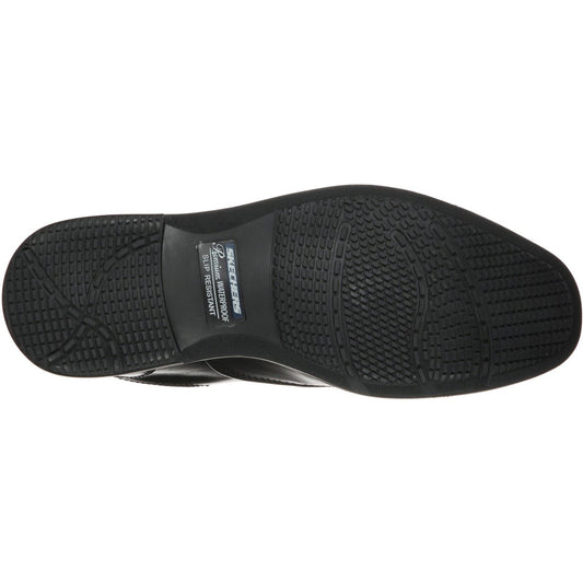 Skechers Dreston Rasmiss Leather Men's Black Standard Lace-Up Shoes