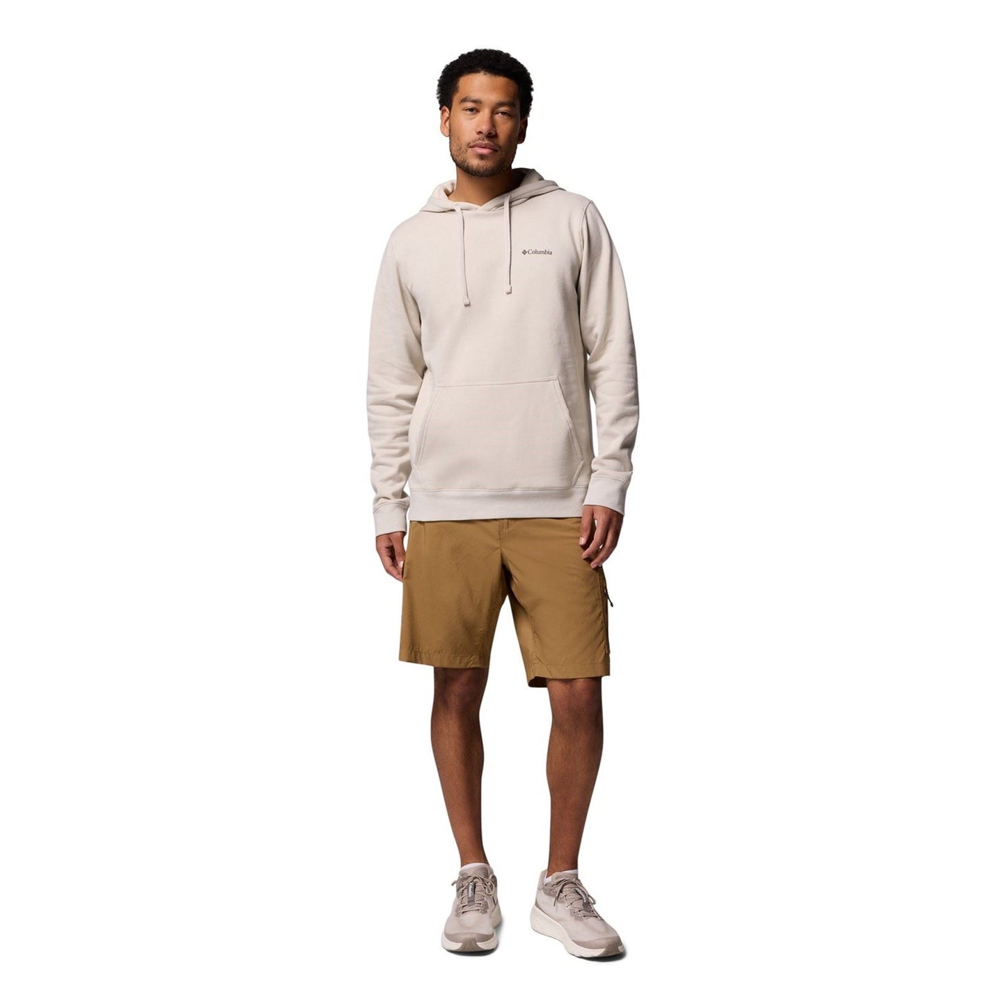 Columbia Columbia Trek Graphic Hoodie Cotton Men's Brown Hooded Sweatshirt