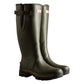 Hunter Men's Balmoral Adjustable Wellington in Dark Olive