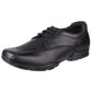 Hush Puppies Vincente Youth Boys Black Leather Loafers