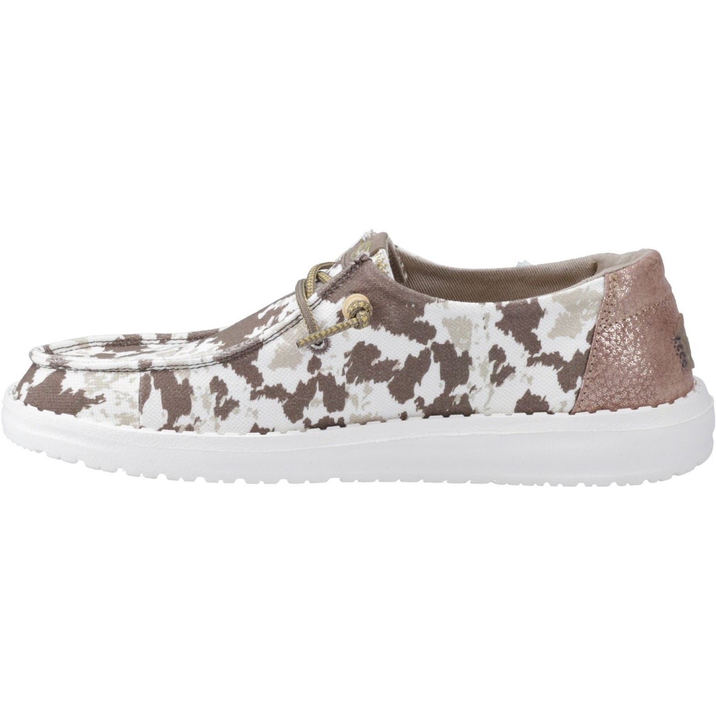 HEYDUDE Women's Wendy Disco Cow Shoes in Tan