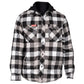 Hard Yakka Men's Quilted Flannel Shacket in Grey