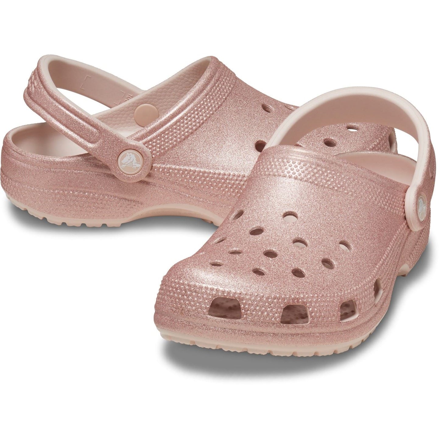 Crocs Unisex Classic Glitter Clog in Quartz