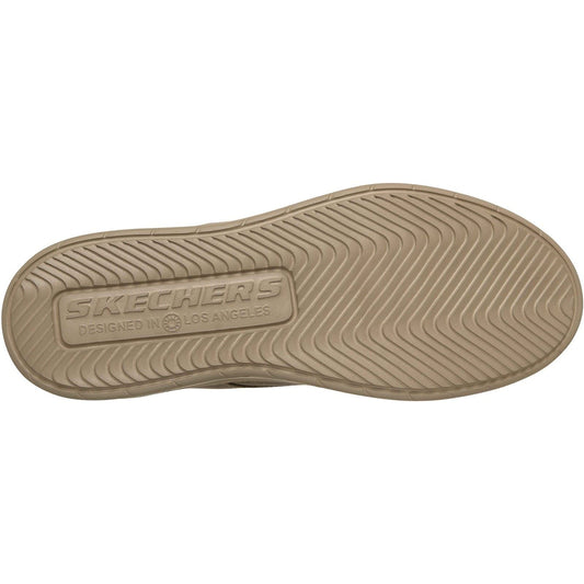 Skechers Hyland Justino Textile Men's Dark Taupe Lace-Up Shoes