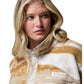 Columbia Helvetia II Printed Cropped Half Snap Polyester Women's Beige Fleece Pullover