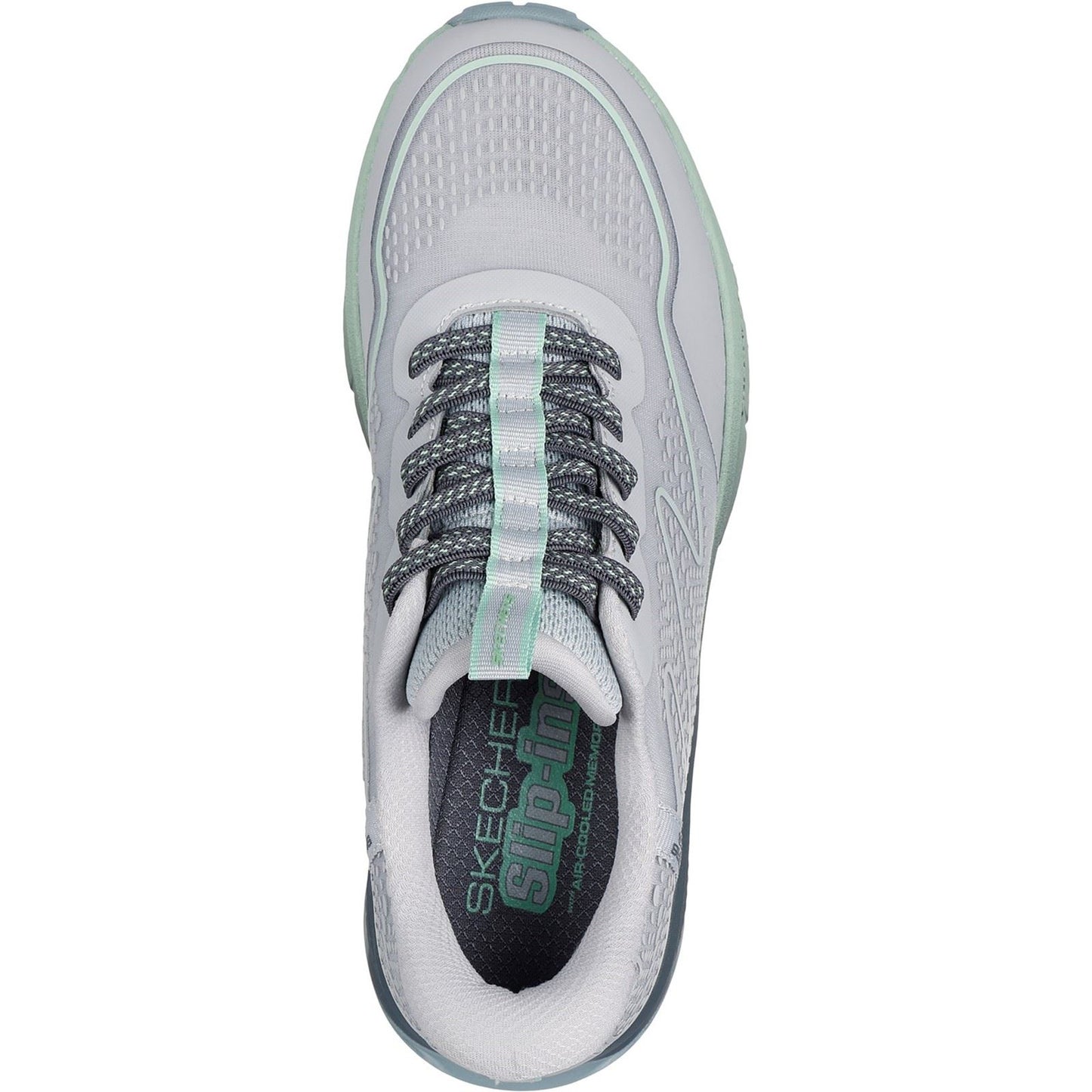 Skechers Women's Switch Back Mist Hiking Shoes in Grey/Green