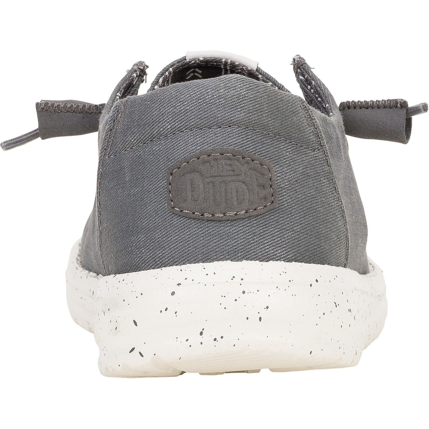 HEYDUDE Women's Wendy Canvas Shoe in Dark Grey