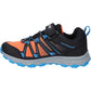 Hi-Tec SCRAPPY LOW WP JR Polyester Black/Blue Danube/Flame Hiking Shoes